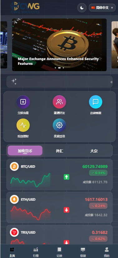 海外综合微盘系统/虚拟币/外汇/贵金属/实名认证/余额宝/信用分-E品猪开发工作室